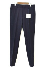 【新品】 MISTERGENTLEMAN (ミスタージェントルマン) WOOL SET UP TROUSERS ウール セットアップ トラウザーズ パンツ スラックス SLACKS PANTS ESFW-TR02　NAVY S ESSENTIAL エッセンシャル Mr.GENTLEMAN