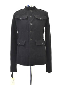 【新品】 GREG LAUREN (グレッグローレン) THE CASHMERE WW1 JACKET ミリタリー ジャケット エポーレット アーミー ARMY ブルゾン オフィサージャケット BLACK 2　US Military 世界大戦