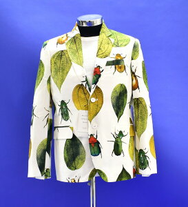 yVizMISTERGENTLEMAN (~X^[WFg}) LEAF & BUG SINGLE JACKET [t&oO VOWPbg e[[hWPbg 2B @KOGANEMUSHI  A Mr.GENTLEMAN MGS-JK03 WHITE L MADE IN JAPAN