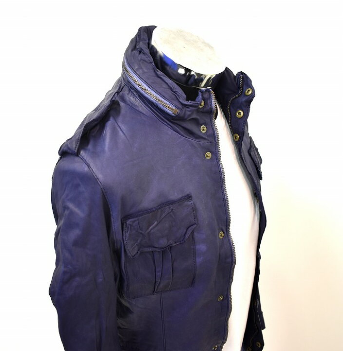楽天市場】【新品】sisii （シシ）M-65 Leather Jacket ミリタリー 