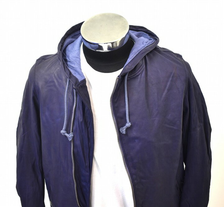楽天市場】【新品】sisii （シシ） Leather Zip Up Hoody Full Zip 
