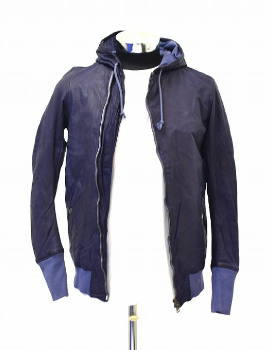 楽天市場】【新品】sisii （シシ） Leather Zip Up Hoody Full Zip 