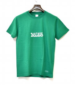 【新品同様】 DELUXE CLOTHING （デラックス クロージング）ORIGINAL LOGO TEE S/S 半袖 オリジナル ロゴ Tシャツ GREEN S 　プリント クルーネック MADE IN JAPAN DELUXE 2003