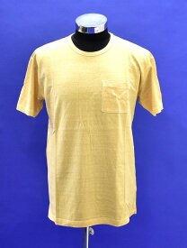 【新品】 MISTERGENTLEMAN (ミスタージェントルマン) VINTAGE WASHED BOX TEE ヴィンテージ ボックス T-Shirt S/S Tシャツ 半袖 YELLOW L ビンテージ　Mr.GENTLEMAN MADE IN JAPAN POCKET TEE ポケットTシャツ ポケTee おしゃれ