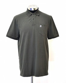 【中古】 G-STAR RAW (ジースター ロウ) Core Pocket Polo Shirt コアポケットポロシャツ SLIM FIT GREY スリムフィット L