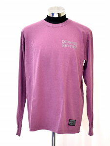 �y�V�i�z COUNTER RHYTHM�@(�J�E���^�[���Y��) NTB GARMENT DYE L/S Tee �K�[�����g�_�C ����T�V���c LOGO ���S ����Tee COTTON�@burgundy L WINE