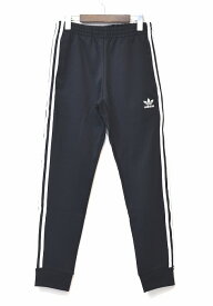 【中古】 adidas Originals (アディダス オリジナルス) SST TRACK PANTS PRIME BLUE GF0210 トラックパンツ イージーパンツ トラックスーツ ジャージ ジョガー スポーツ テーパード BLACK S　プライムブルー