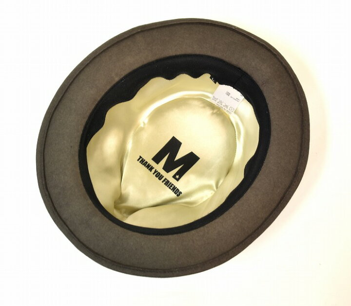 楽天市場】【中古】 M (エム) STAR FELT HAT スターフェルトハット L 
