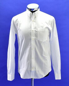 【中古】 DELUXE CLOTHING （デラックス クロージング） B.D L/S SHIRT ボタンダウン長袖シャツ WHITE S　MADE IN JAPAN