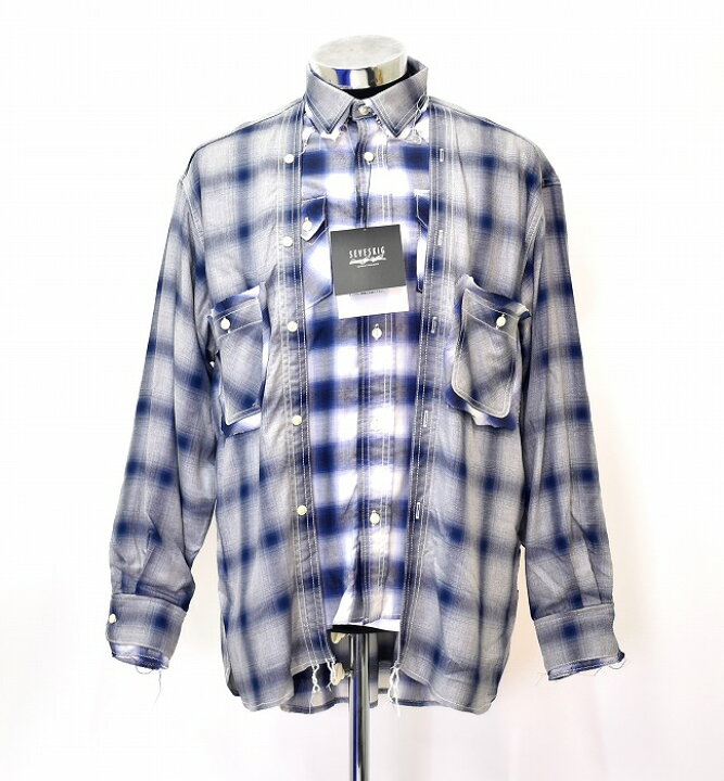 楽天市場】【新品】 SEVESKIG (セヴシグ) FAKE FAKE SHIRT L/S 