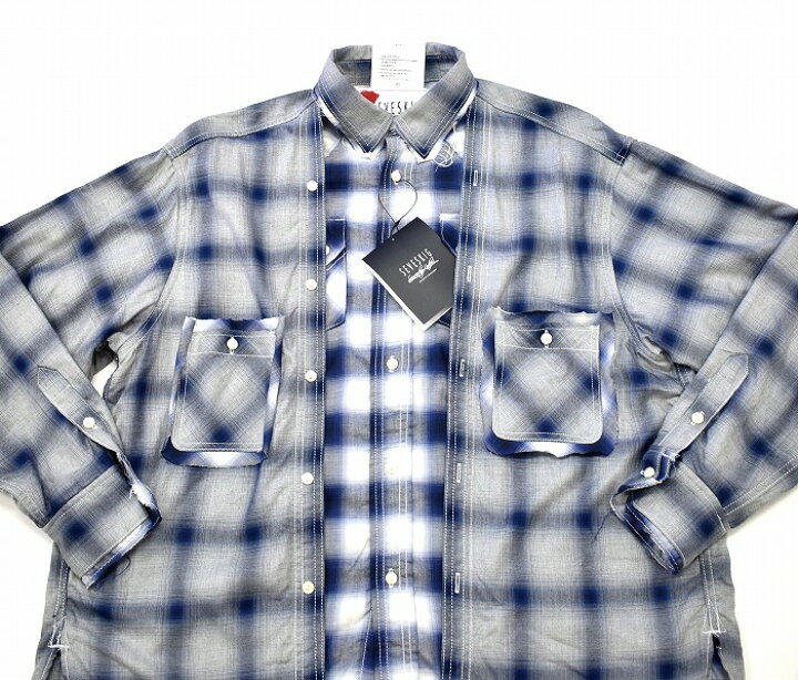 楽天市場】【新品】 SEVESKIG (セヴシグ) FAKE FAKE SHIRT L/S 