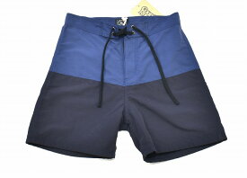 【新品】 COUNTER RHYTHM　(カウンターリズム) 2Tone Board Short ツートン ボード ショーツ ショートパンツ ハーフパンツ 短パン 切替え NAVY/BLACK M スイムウェア 水着 海パン オシャレ LOGO ロゴ NYLON アウトドア キャンプ SURF サーフ イージー