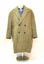 【新品同様】 MISTERGENTLEMAN （ミスタージェントルマン） CHESTER FIELD COAT チェスターフィールド コート GUNCLUB CHECK Mr.GENTLEMAN チェスターコート テーラード MELTON メルトン【中古】 ストリート おしゃれ ソフトハイフン ダブルブレスト