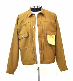 【新品】 faccies （ファッチーズ） DOUBLE POCKET TWILL BLOUSON ダブルポケット ツイル ブルゾン トラッカージャケット JACKET Vintage Gジャン ジージャン G-JAN BROWN 2 MADE IN JAPAN おしゃれ POLYESTER FACCIES　JEANS