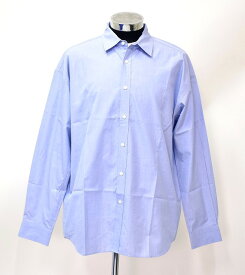 【新品】 MISTERGENTLEMAN （ミスタージェントルマン ） MODERN SHIRT モダンシャツ L BRUSHED BLUE L/S 長袖 Mr.GENTLEMAN MADE IN JAPAN SAX ポプリン 無地