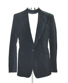 【新品同様】 MISTERGENTLEMAN (ミスタージェントルマン) VELVET SET UP 1B JACKET ベルベット セットアップジャケット EFW-JK26 TAILORED 1つボタン テーラードジャケット ESSENTIAL LINE エッセンシャルライン Mr.GENTLEMAN BLACK L COTTON パーティー DRESSドレス【中古】