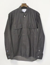 【中古】 UMIT BENAN (ウミットベナン) コットンシャツジャケット 46 スタンドカラーシャツ