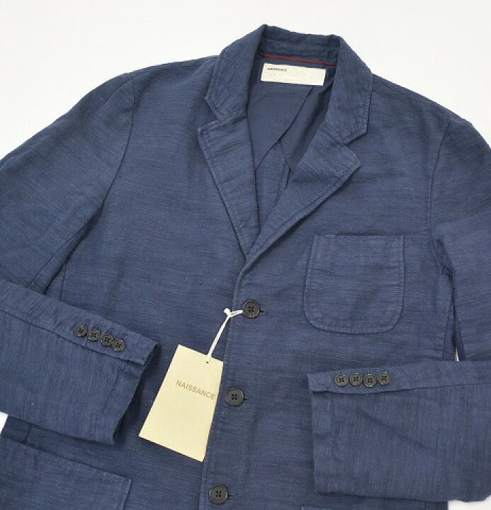 楽天市場】【新品】NAISSANCE (ネサーンス) COTTON LINEN JACKET NAVY 