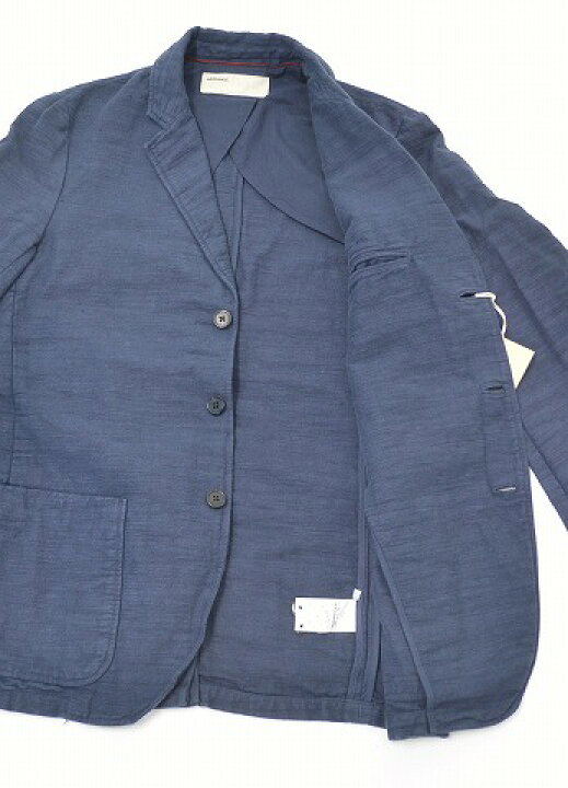 楽天市場】【新品】NAISSANCE (ネサーンス) COTTON LINEN JACKET NAVY 