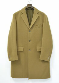 【中古】COMOLI (コモリ) CHESTER COAT チェスターコート CAMEL キャメル 3