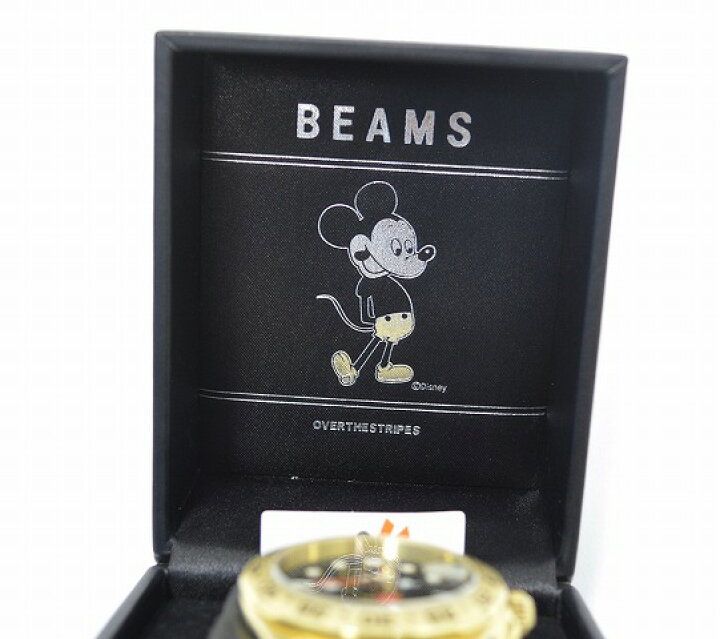 BEAMS × OVER THE STRIPES ミッキー ビームス ゴールド