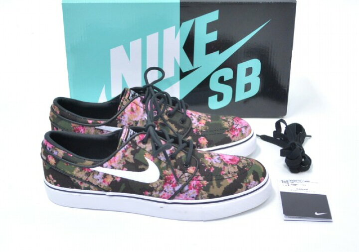 楽天市場 新品 Nike ナイキ Zoom Stefan Janoski Premium Floral Digicamo ズームステファンジャノスキ プレミアム フローラルデジタルカモ Us7 5 25 5cm Multi Color Black 4972 900 Nike Sb 花柄 スニーカー シューズ 靴 Used Select Shop Greed