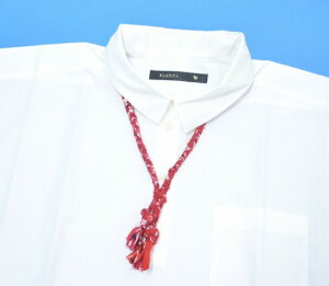 【中古】PORTERCLASSIC(ポータークラシック)HANDWORKNECKLACEハンドワークネックレスRED