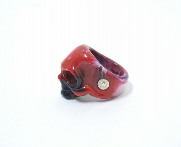 楽天市場】【中古】GARNI (ガルニ) 051 Skull Acrylic アクリル スカルリング RED 17号 レッド RING 指輪 髑髏  ドクロ マーブル Marble : used select shop Greed