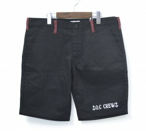 �y�V�i�z O.C Crew �i�I�[�V�[�N���[�j "RAKE" 2TONE SHORT PANTS �c�[�g���V���[�c �V���[�g�p���c �Z�p�� �؂�ւ��n�[�t�p���c BLACK×WINE M�@SHORTS