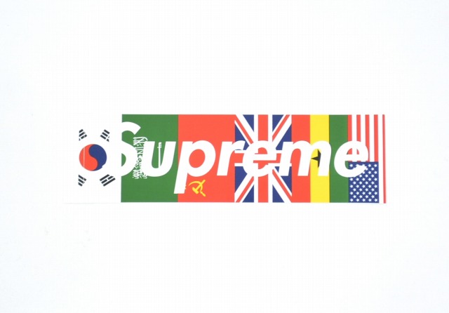 【未使用品】SUPREME (シュプリーム) Flags Box Logo Sticker フラッグスボックスロゴステッカー MULTI 国旗  【中古】 | used select shop Greed