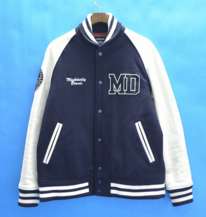 楽天市場】【中古】MACKDADDY (マックダディー) 15th VARSITY JACKET 