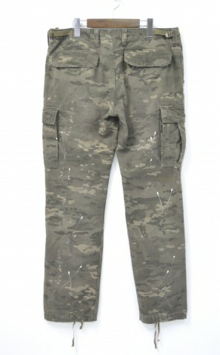 SOPHNET DAMAGE PANTS CAMOFLAGE
