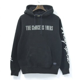 【中古】 MAGIC STICK （マジックスティック） CIY CLASSIC HOODIE プルオーバーフーディー M BLACK PARKA プリントパーカー スウェット トレーナー