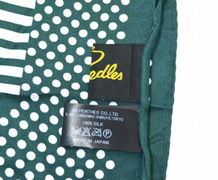 楽天市場】【中古】 Needles (ニードルズ) Silk Square Scarf 