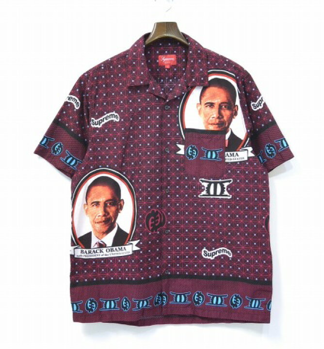 楽天市場】【中古】 SUPREME (シュプリーム) OBAMA SHIRT オバマシャツ  