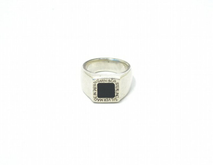 楽天市場】【中古】 GARNI (ガルニ) Square Onyx Ring スクエア 