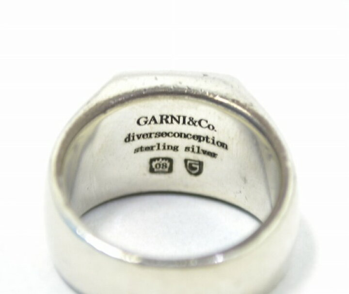 楽天市場】【中古】 GARNI (ガルニ) Square Onyx Ring スクエア 