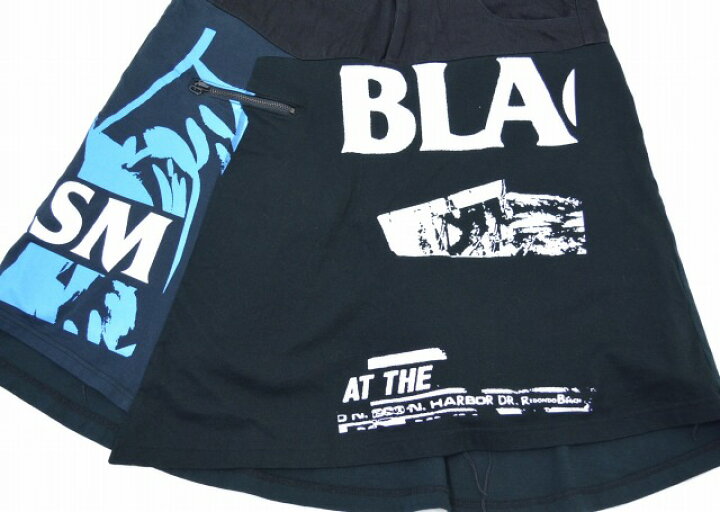 FACETASM BLACK あそん FLAG SHORTS