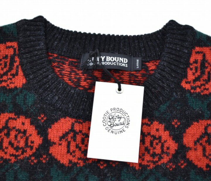 楽天市場】【新品】 COOTIE (クーティー) Rose Pattern Sweater ローズ 