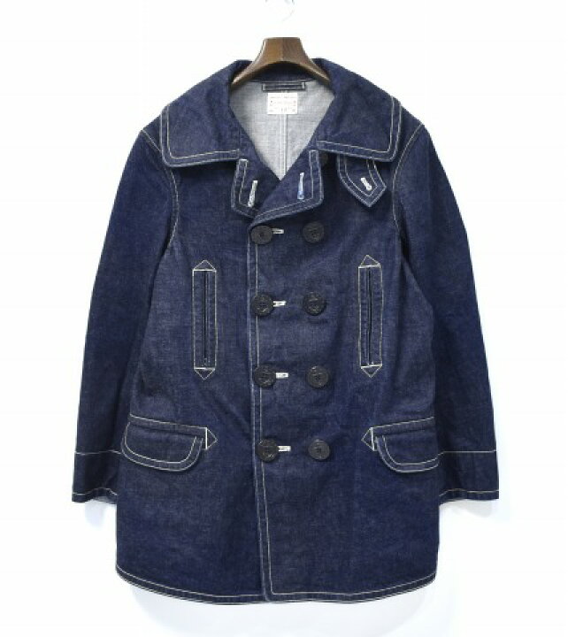 楽天市場】【中古】 BONCOURA (ボンクラ) DENIM PEA COAT デニム 