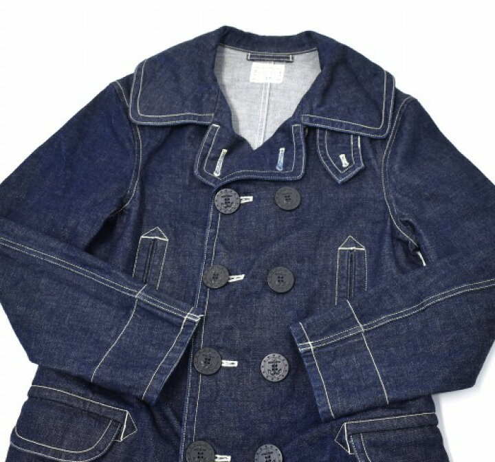 楽天市場】【中古】 BONCOURA (ボンクラ) DENIM PEA COAT デニム 