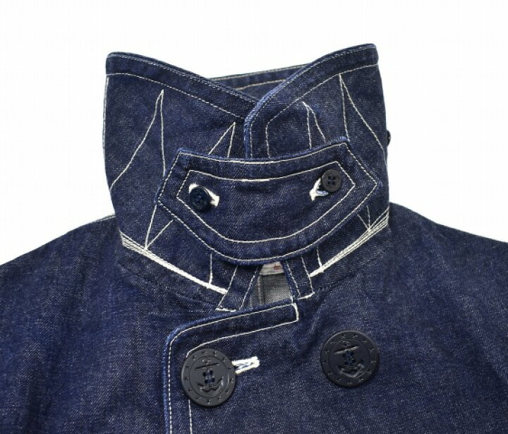 楽天市場】【中古】 BONCOURA (ボンクラ) DENIM PEA COAT デニム 