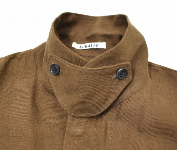 楽天市場】【中古】 AURALEE (オーラリー) LINEN GABARDINE BIG SAFARI  