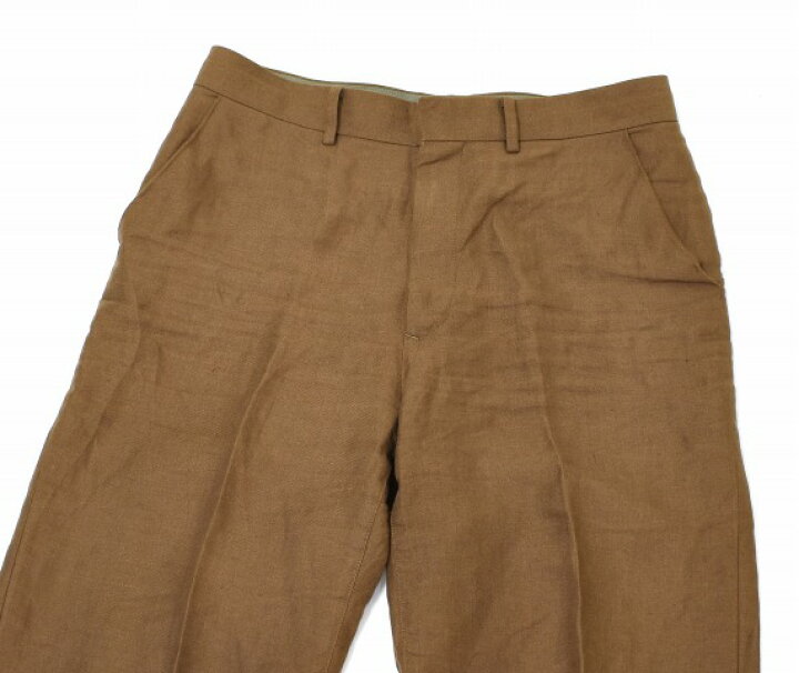 楽天市場】【中古】 AURALEE (オーラリー) LINEN GABARDINE SLACKS 