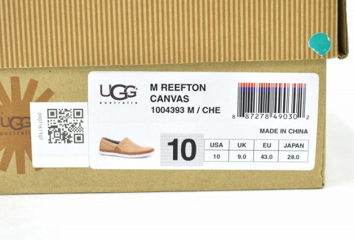 楽天市場】【中古】 UGG (アグ) M REEFTON CANVAS メンズリーフトン 