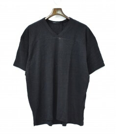 【新品】 LONG JOURNEY (ロングジャーニー) FOOTBALL S/S TEE フットボールTシャツ S BLACK LJS1804 FBALL S/SLEEVE T-SHIRT ショートスリーブ 半袖 V-NECK Vネック