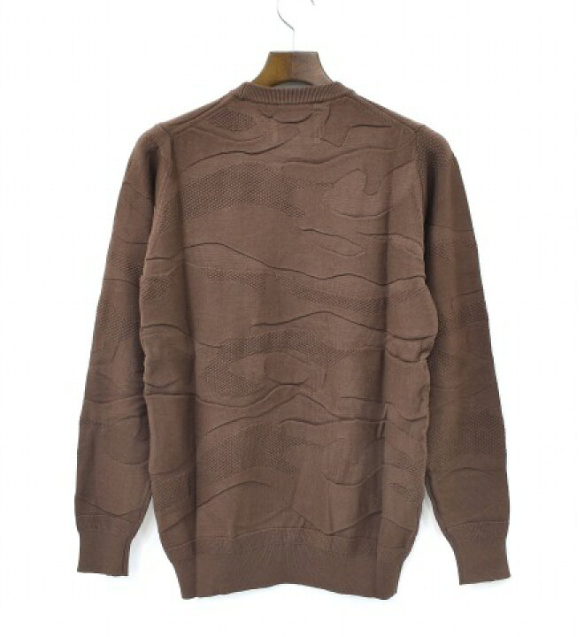 楽天市場】【新品】 HABANOS (ハバノス) CAMO CREW KNIT カモクルー 