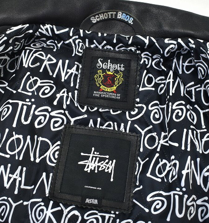 楽天市場】【中古】 STUSSY×SCHOTT (ステューシー×ショット) Classic 