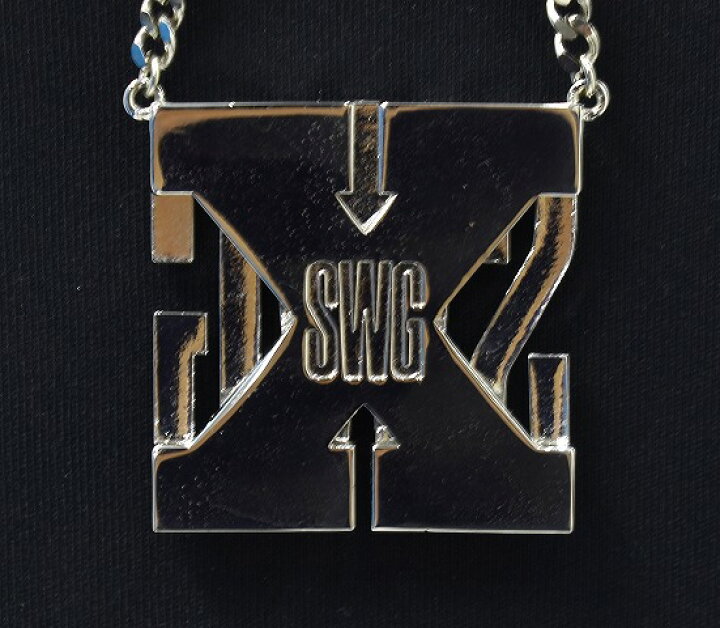 楽天市場】【中古】 SWAGGER (スワッガー) SWG X NECKLACE SWG X ロゴ 