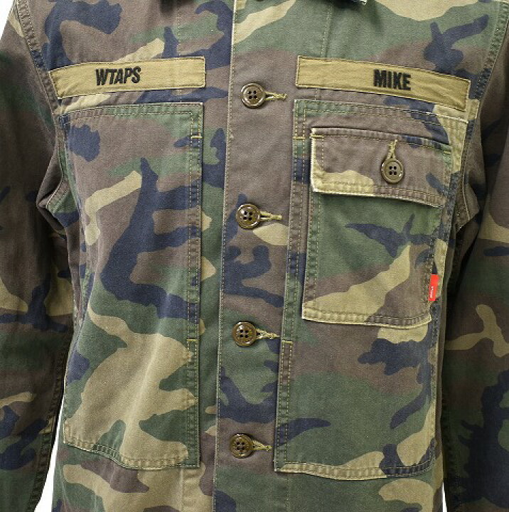 【中古】 WTAPS (ダブルタップス) HBT LS 02 SHIRT. COTTON. CHINO. CAMO カモフラージュユーティリティーシャツ CAMO カモフラ 迷彩 MILITARY ミリタリーシャツ used select shop Greed WTAPS HBT LS 02 ミリタリーシャツ